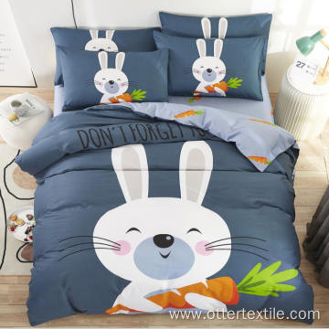 Cartoon Printed 100% Cotton 3 sets Bedding Set